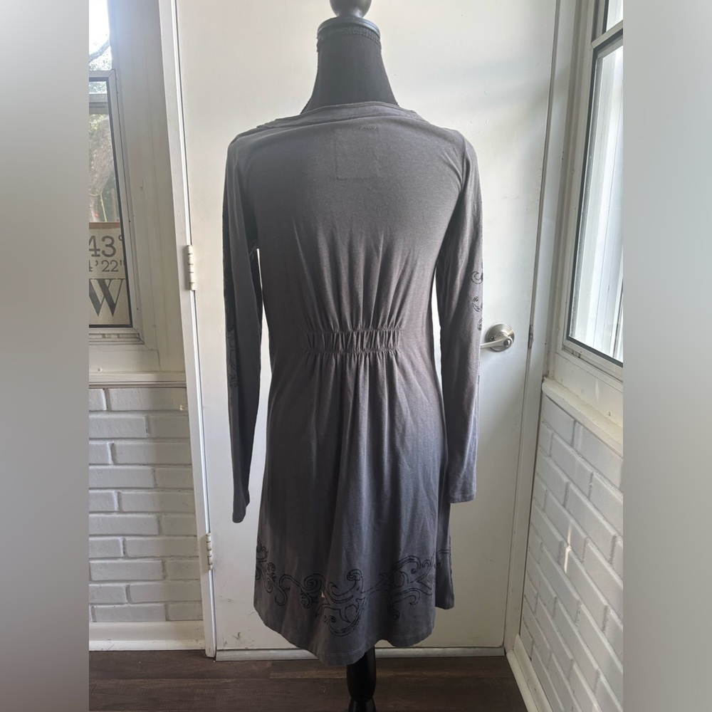 Ariat Y2K Studded Velvet Dress XS goth vintage embellished layered‎ - Picture 8 of 12